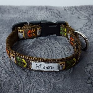 🦉 Bella Bean sturdy owl collar size S